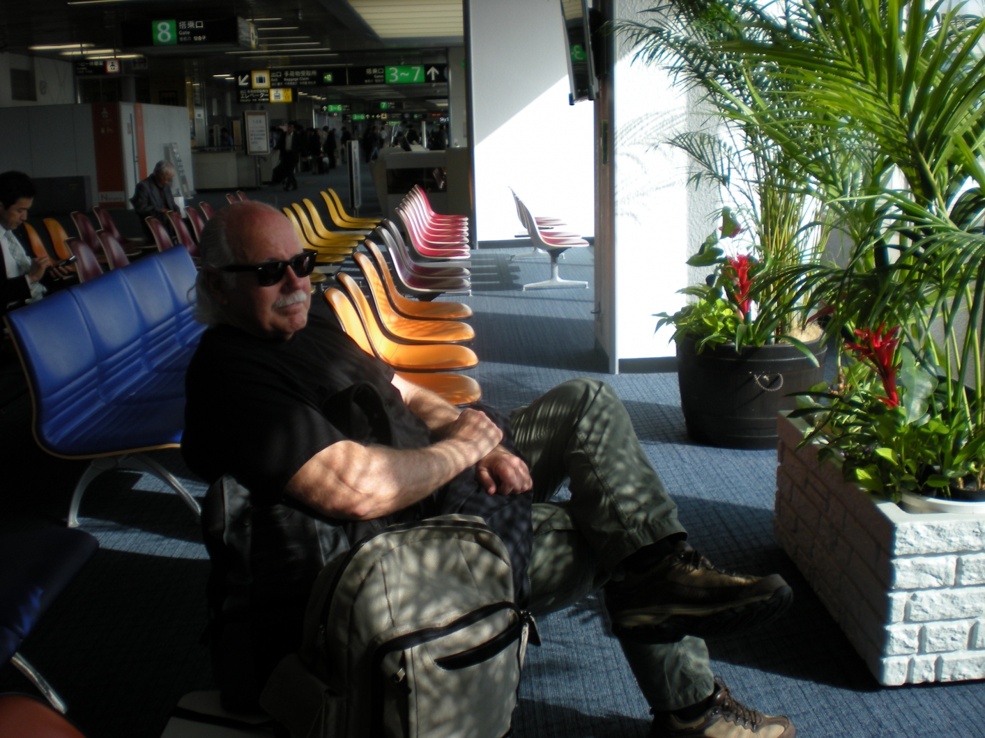 waiting in Kagoshima airport