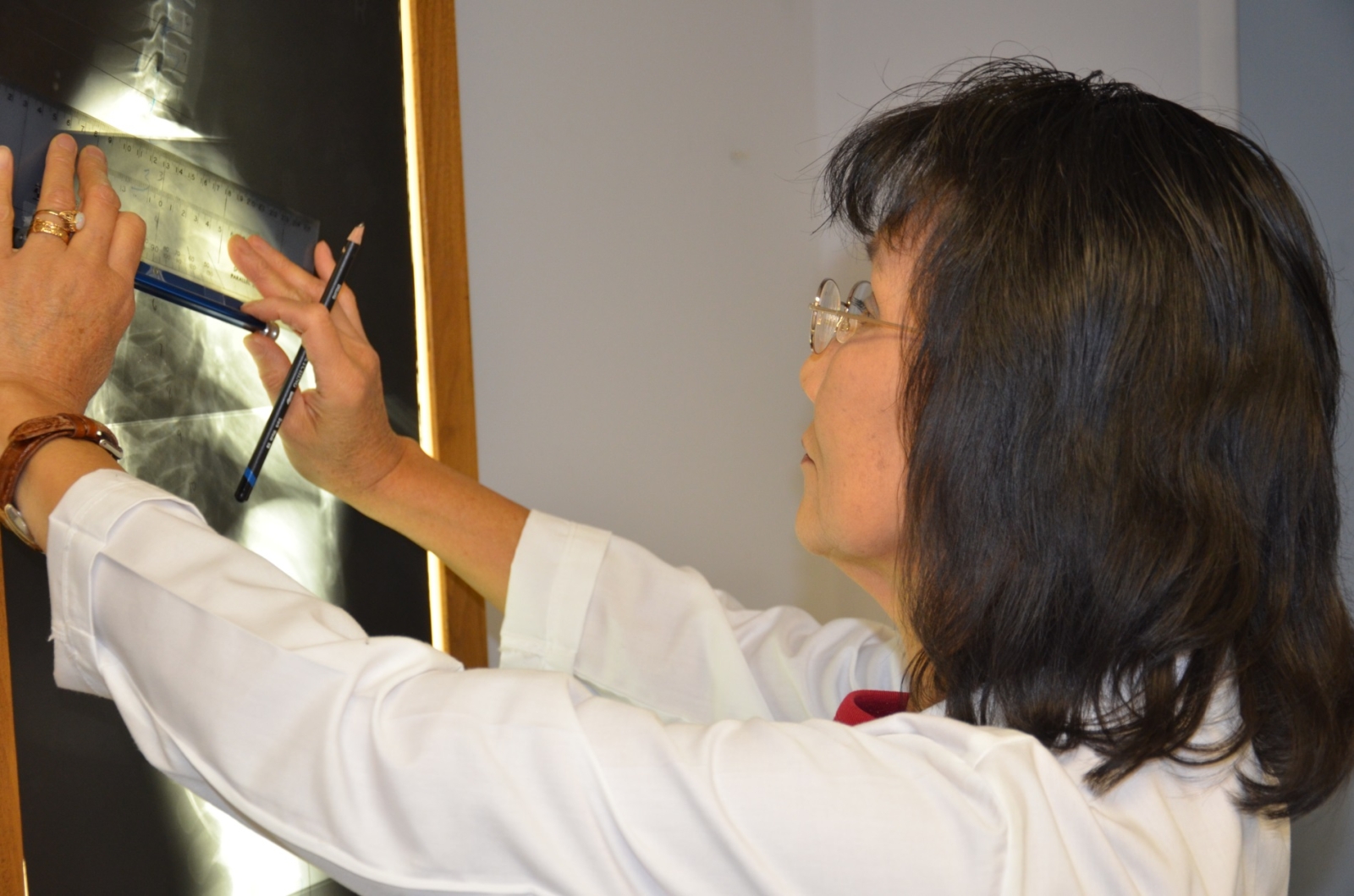 Dr Ritsuko at work